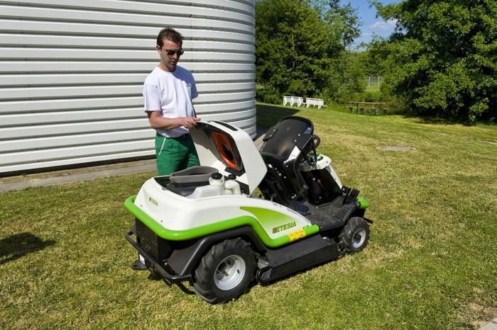 Why is it convenient to mow the lawn with a lawnmower?
